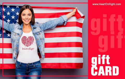 Heart On Right Gift Card