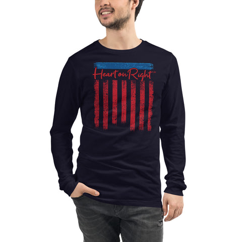 Patriot's Heart | Unisex Long Sleeve Tee