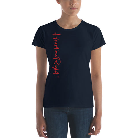 Heart On Right | Women's short sleeve t-shirt