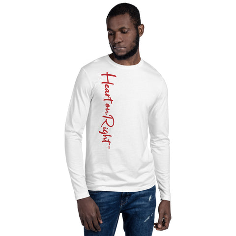 Heart On Right | Long Sleeve Fitted Crew