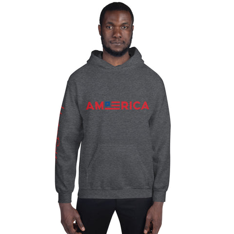 Heart On Right America | Unisex Hoodie