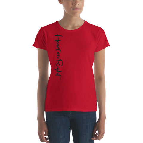 Heart On Right | Women's short sleeve t-shirt
