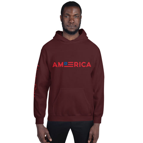 Heart On Right America | Unisex Hoodie