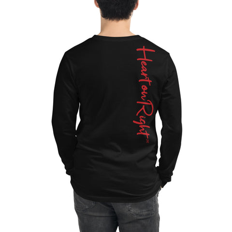 Heart On Right | Unisex Long Sleeve Tee
