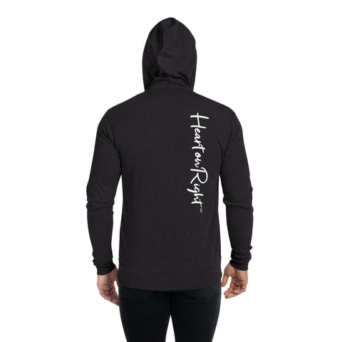 Heart On Right | Unisex zip hoodie