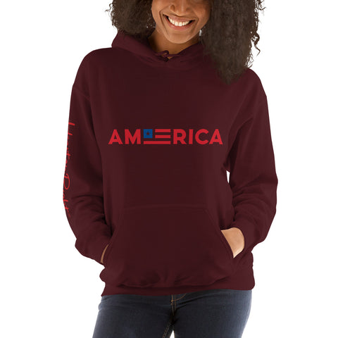 Heart On Right America | Unisex Hoodie