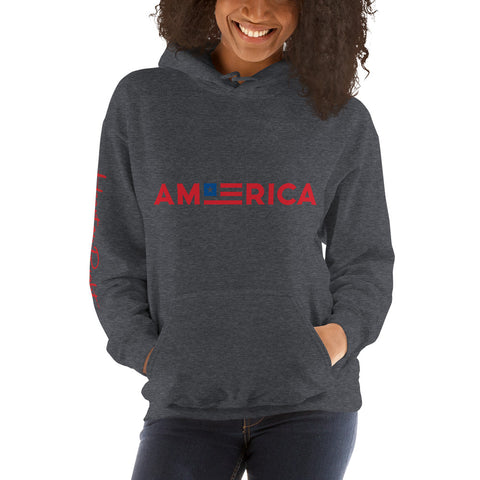 Heart On Right America | Unisex Hoodie