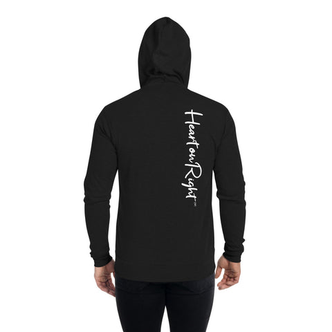 Heart On Right | Unisex zip hoodie