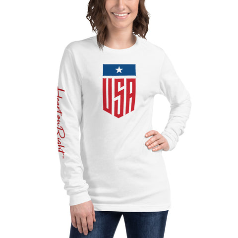 Heart On Right USA | Unisex Long Sleeve Tee