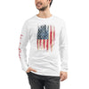 Old Glory Heart | Unisex Long Sleeve Tee