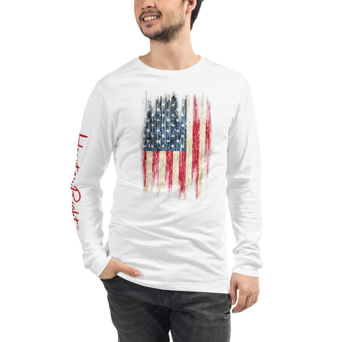 Old Glory Heart | Unisex Long Sleeve Tee