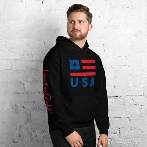 Heart On Right USA | Unisex Hoodie