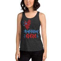 American Girl | Women's Tri-Blend Racerback Tank