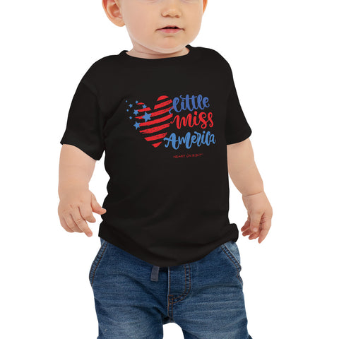Little Miss  America | Baby Jersey Short Sleeve Tee