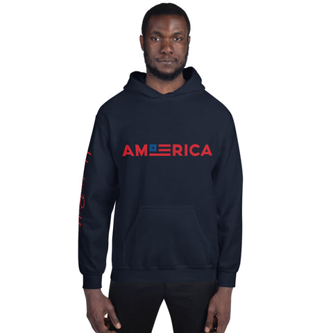 Heart On Right America | Unisex Hoodie