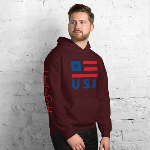 Heart On Right USA | Unisex Hoodie