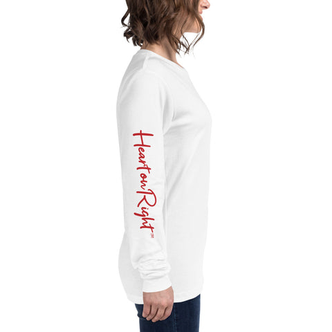 Heart On Right | Unisex Long Sleeve Tee