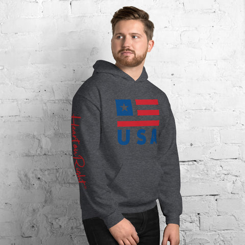 Heart On Right USA | Unisex Hoodie