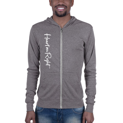 Heart On Right | Unisex zip hoodie