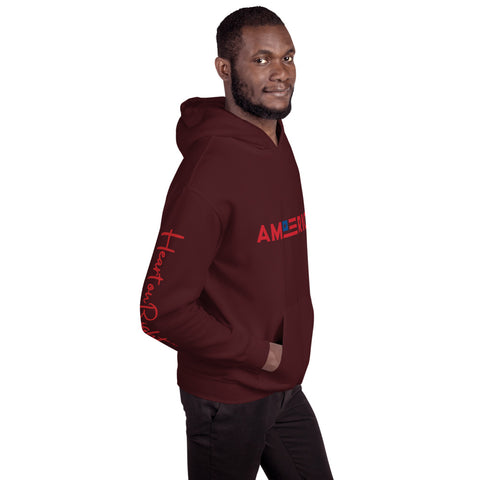 Heart On Right America | Unisex Hoodie