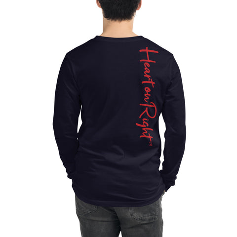 Heart On Right | Unisex Long Sleeve Tee