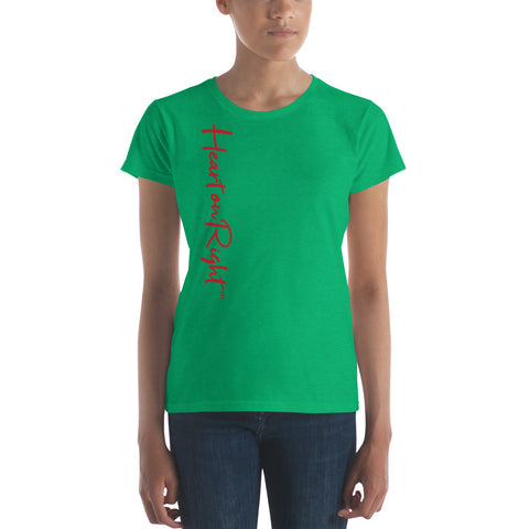 Heart On Right | Women's short sleeve t-shirt