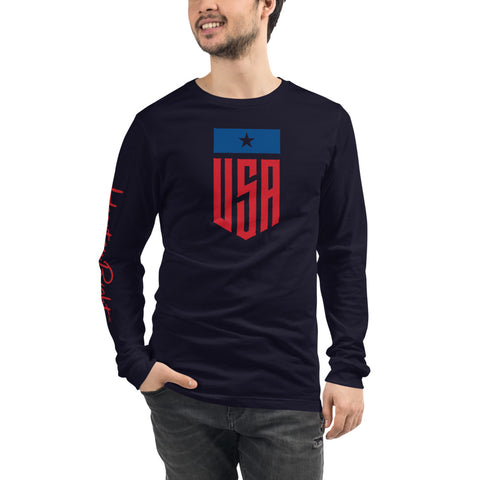 Heart On Right USA | Unisex Long Sleeve Tee