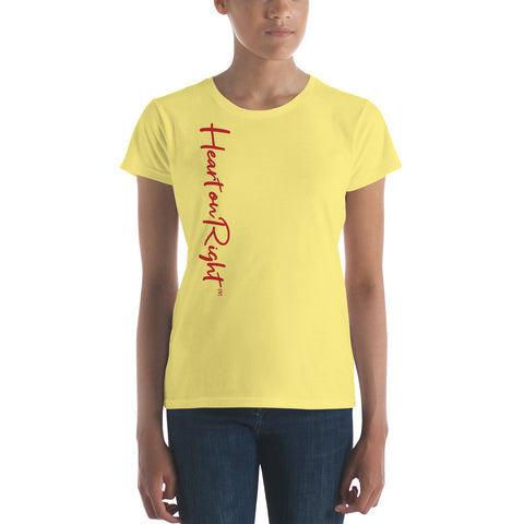 Heart On Right | Women's short sleeve t-shirt