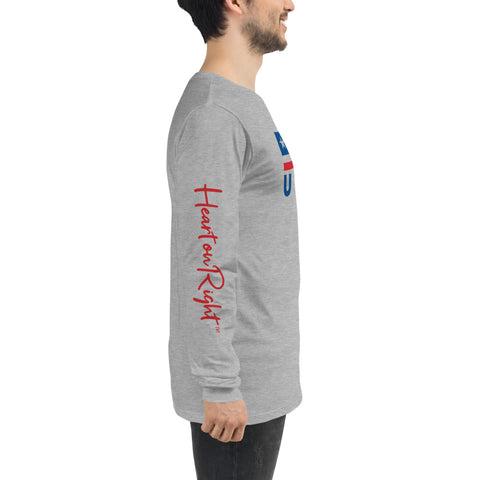 Heart On Right USA | Unisex Long Sleeve Tee
